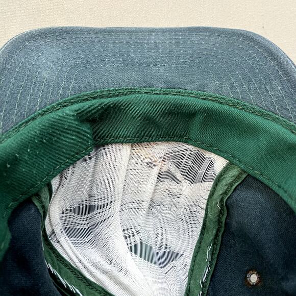 Vintage Daffy Duck Hat Cap Snapback Green Looney Tunes Warner Bros Adjustable - Picture 5 of 8